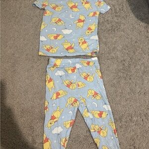 Disney Blue and Yellow Winnie the Pooh Kids Pajama Set